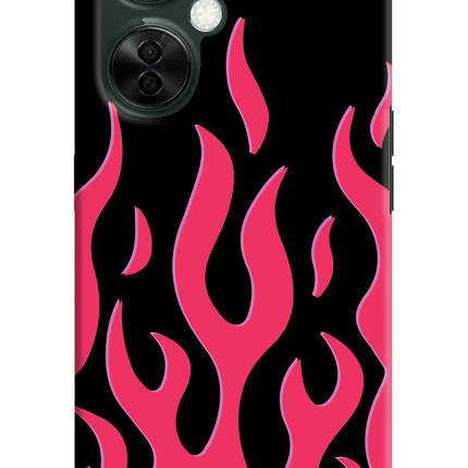 Fire Flames OnePlus Nord CE 3 Lite 5G Hard Case Back Cover by Casekaro