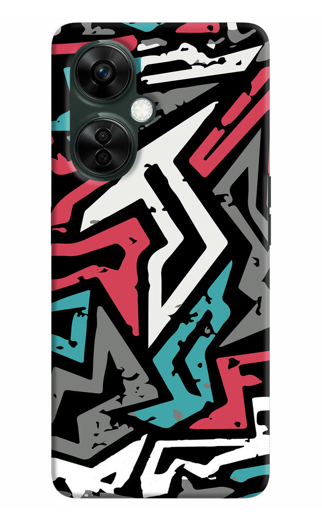 Geometric Graffiti OnePlus Nord CE 3 Lite 5G Hard Case Back Cover by Casekaro