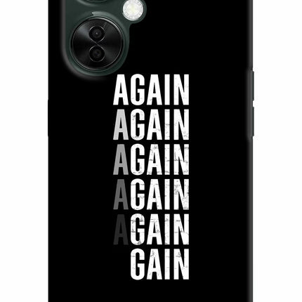 Again Again Gain OnePlus Nord CE 3 Lite 5G Hard Case Back Cover by Casekaro