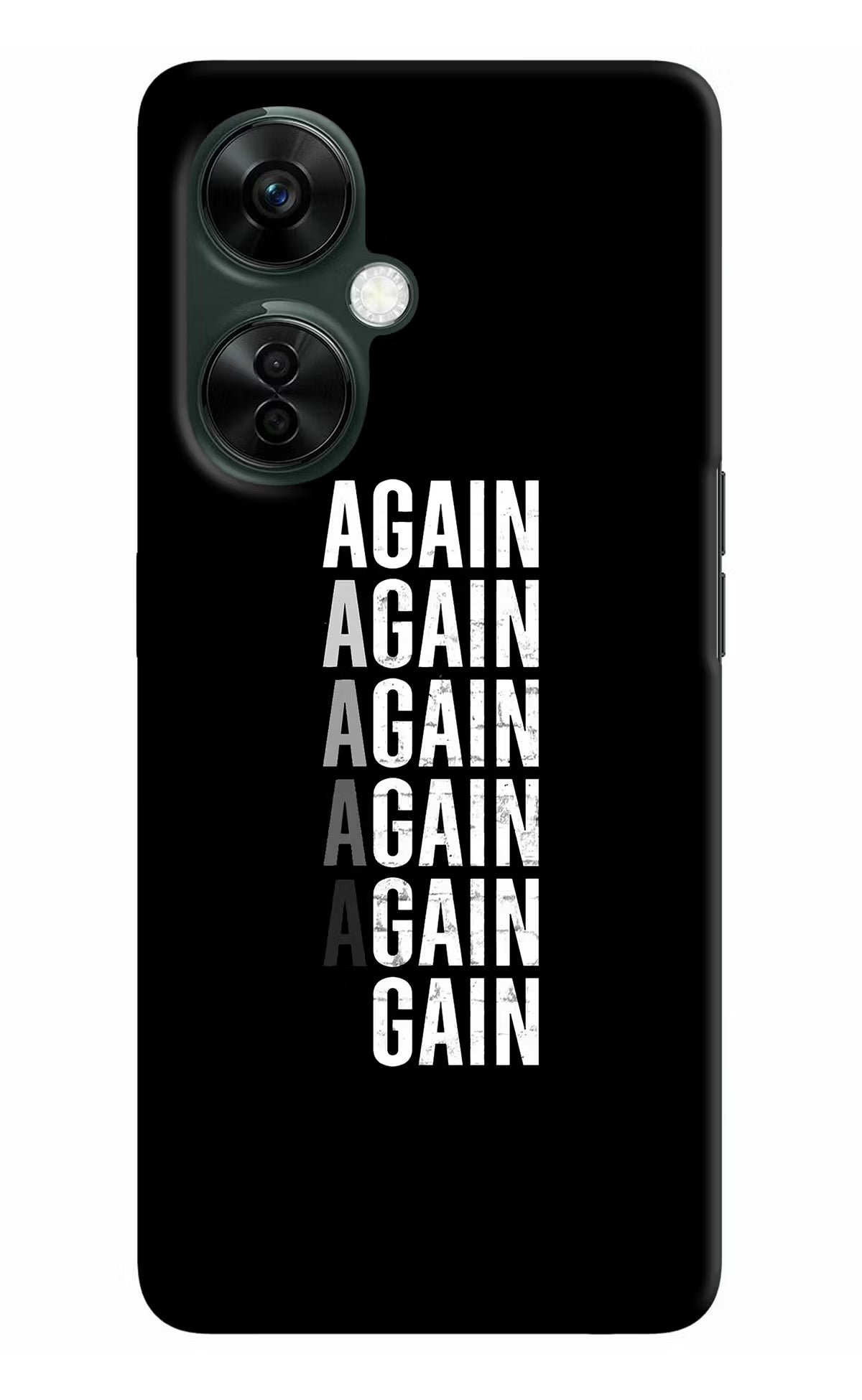 Again Again Gain OnePlus Nord CE 3 Lite 5G Hard Case Back Cover by Casekaro