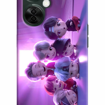 BTS Chibi OnePlus Nord CE 3 Lite 5G Hard Case Back Cover by Casekaro