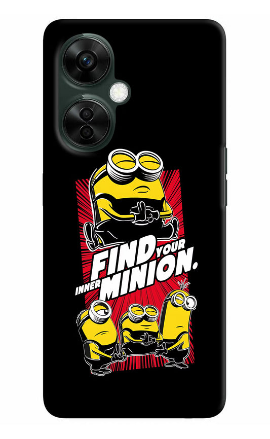 Find your inner Minion OnePlus Nord CE 3 Lite 5G Hard Case Back Cover by Casekaro