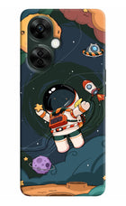 Cartoon Astronaut OnePlus Nord CE 3 Lite 5G Hard Case Back Cover by Casekaro