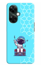 Cute Astronaut Chilling OnePlus Nord CE 3 Lite 5G Hard Case Back Cover by Casekaro