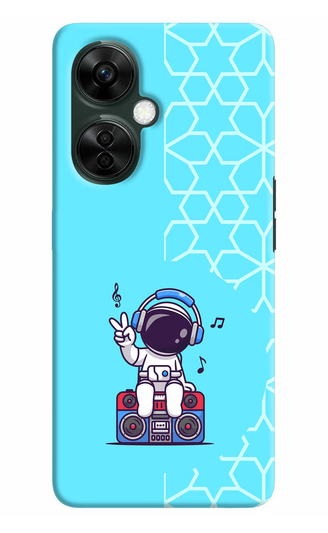 Cute Astronaut Chilling OnePlus Nord CE 3 Lite 5G Hard Case Back Cover by Casekaro