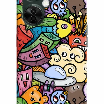 Veggie Doodle OnePlus Nord CE 3 Lite 5G Hard Case Back Cover by Casekaro