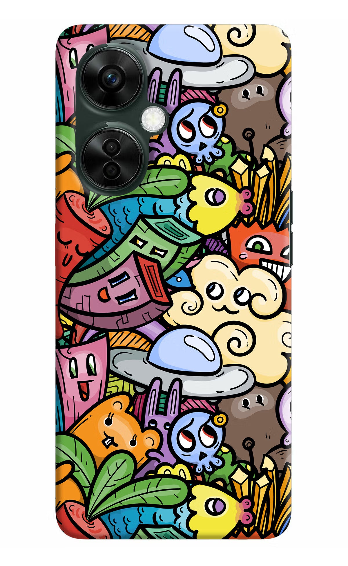 Veggie Doodle OnePlus Nord CE 3 Lite 5G Hard Case Back Cover by Casekaro