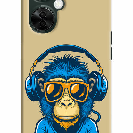 Monkey Headphone OnePlus Nord CE 3 Lite 5G Hard Case Back Cover by Casekaro