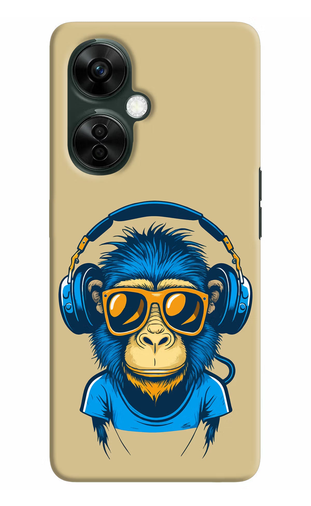 Monkey Headphone OnePlus Nord CE 3 Lite 5G Hard Case Back Cover by Casekaro