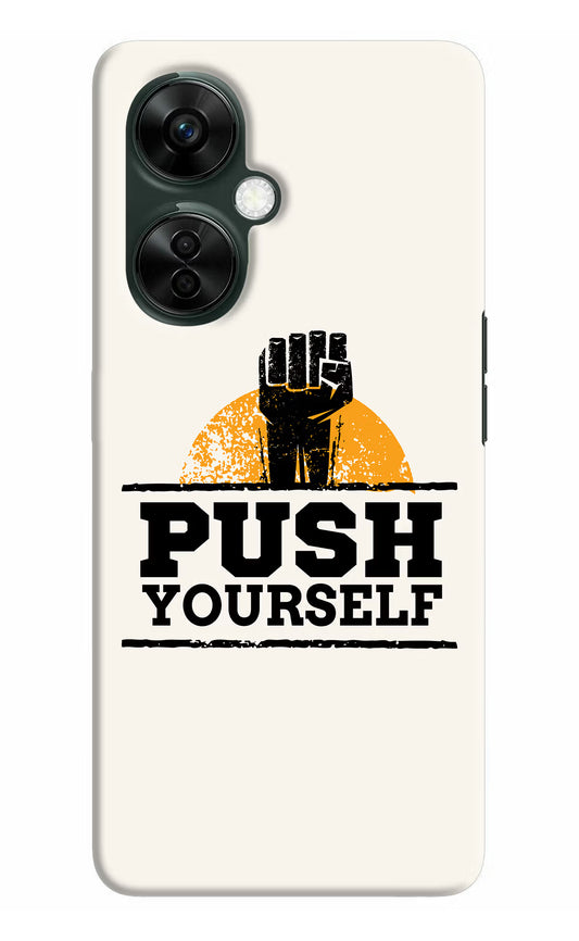 Push Yourself OnePlus Nord CE 3 Lite 5G Hard Case Back Cover by Casekaro