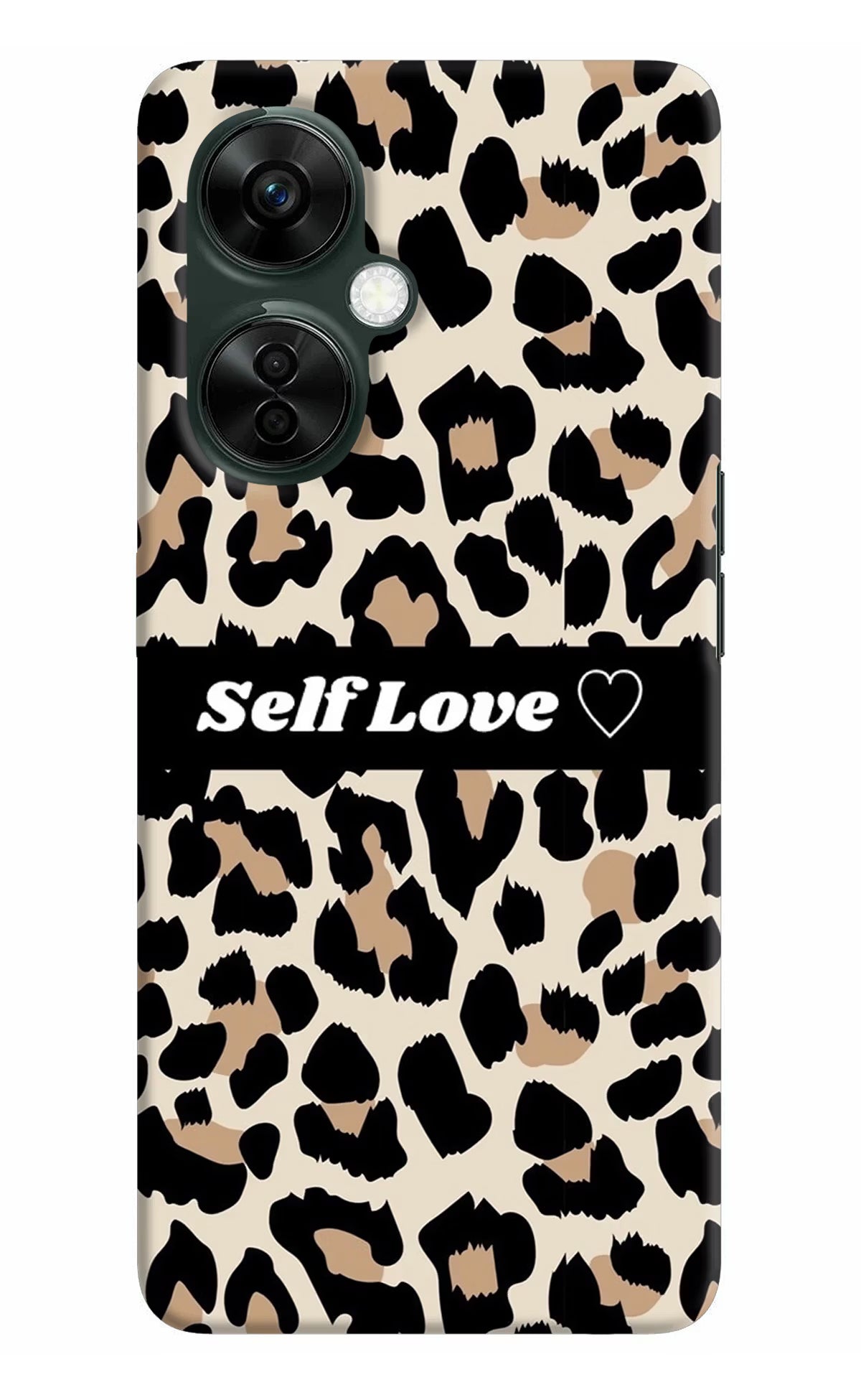 Leopard Print Self Love OnePlus Nord CE 3 Lite 5G Hard Case Back Cover by Casekaro