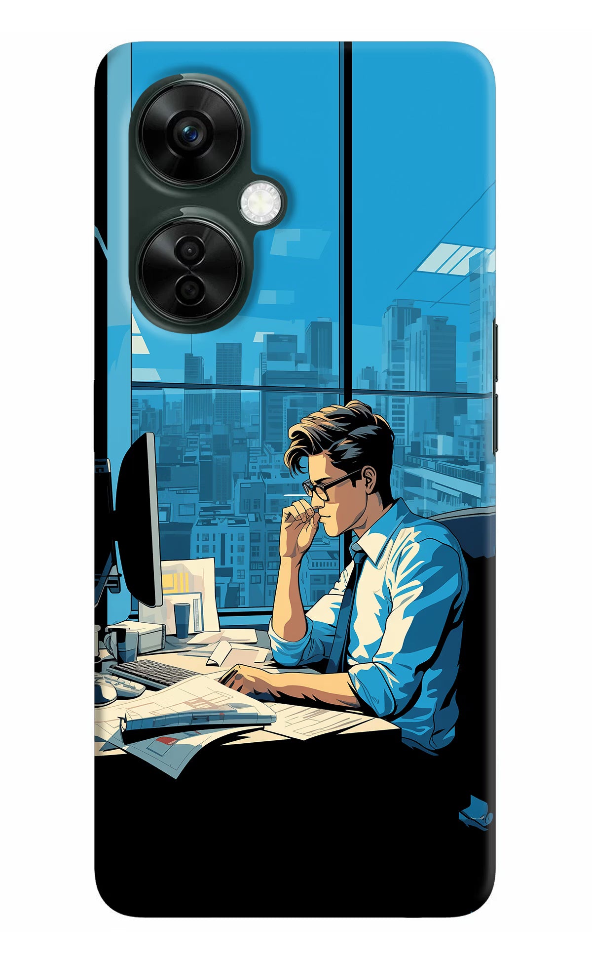Focused Hustler (AI Generated) OnePlus Nord CE 3 Lite 5G Hard Case Back Cover by Casekaro