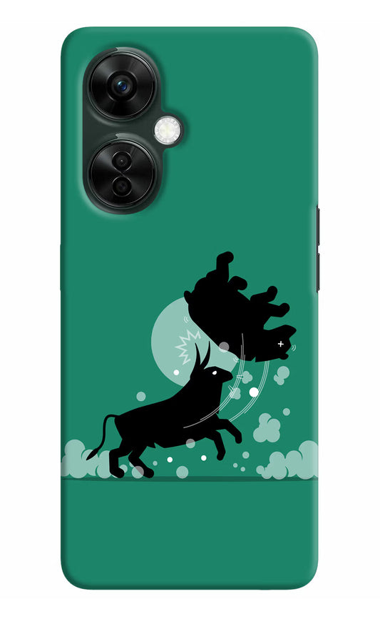 Bull Conqueror OnePlus Nord CE 3 Lite 5G Hard Case Back Cover by Casekaro