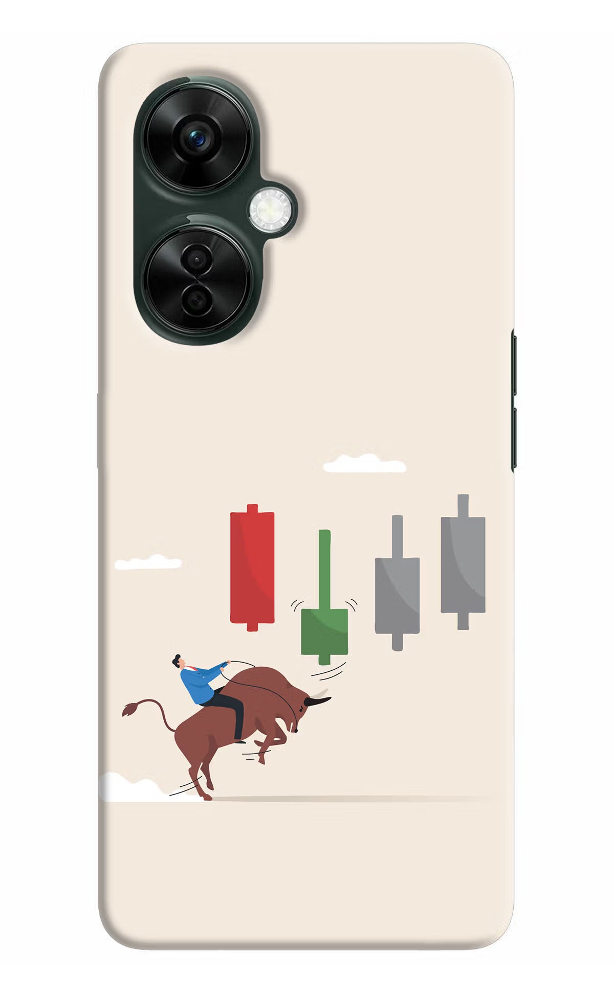 Bull Trading Momentum OnePlus Nord CE 3 Lite 5G Hard Case Back Cover by Casekaro