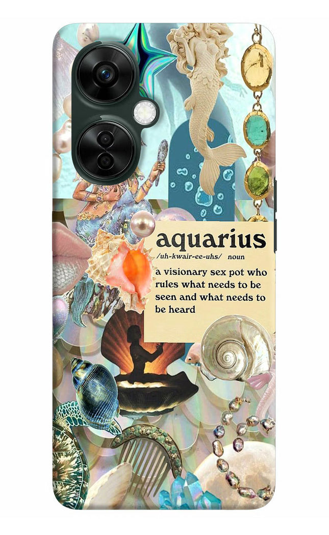 Aquarius Zodiac OnePlus Nord CE 3 Lite 5G Hard Case Back Cover by Casekaro
