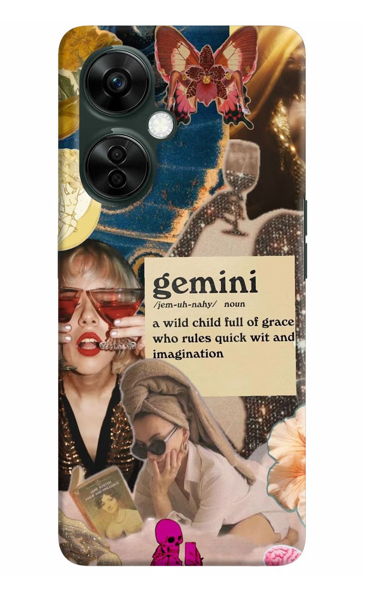 Gemini Zodiac OnePlus Nord CE 3 Lite 5G Hard Case Back Cover by Casekaro