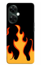 Fired Up – Black OnePlus Nord CE 3 Lite 5G Hard Case Back Cover by Casekaro