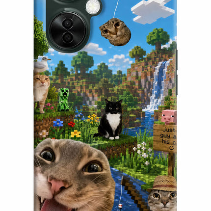 Minecraft Cat Chaos OnePlus Nord CE 3 Lite 5G Hard Case Back Cover by Casekaro