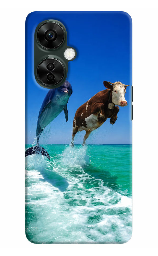 Dolphin vs Cow OnePlus Nord CE 3 Lite 5G Hard Case Back Cover by Casekaro