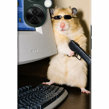 Hacker Hamster OnePlus Nord CE 3 Lite 5G Hard Case Back Cover by Casekaro