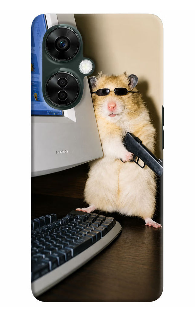 Hacker Hamster OnePlus Nord CE 3 Lite 5G Hard Case Back Cover by Casekaro