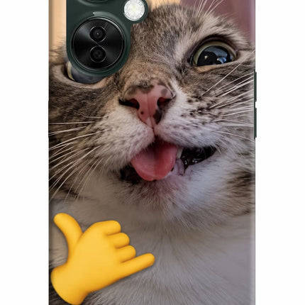 Silly Cat Call OnePlus Nord CE 3 Lite 5G Hard Case Back Cover by Casekaro