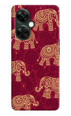 Maroon Elephant OnePlus Nord CE 3 Lite 5G Hard Case Back Cover by Casekaro