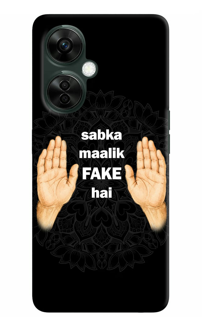 Sabka Malik Fake OnePlus Nord CE 3 Lite 5G Hard Case Back Cover by Casekaro