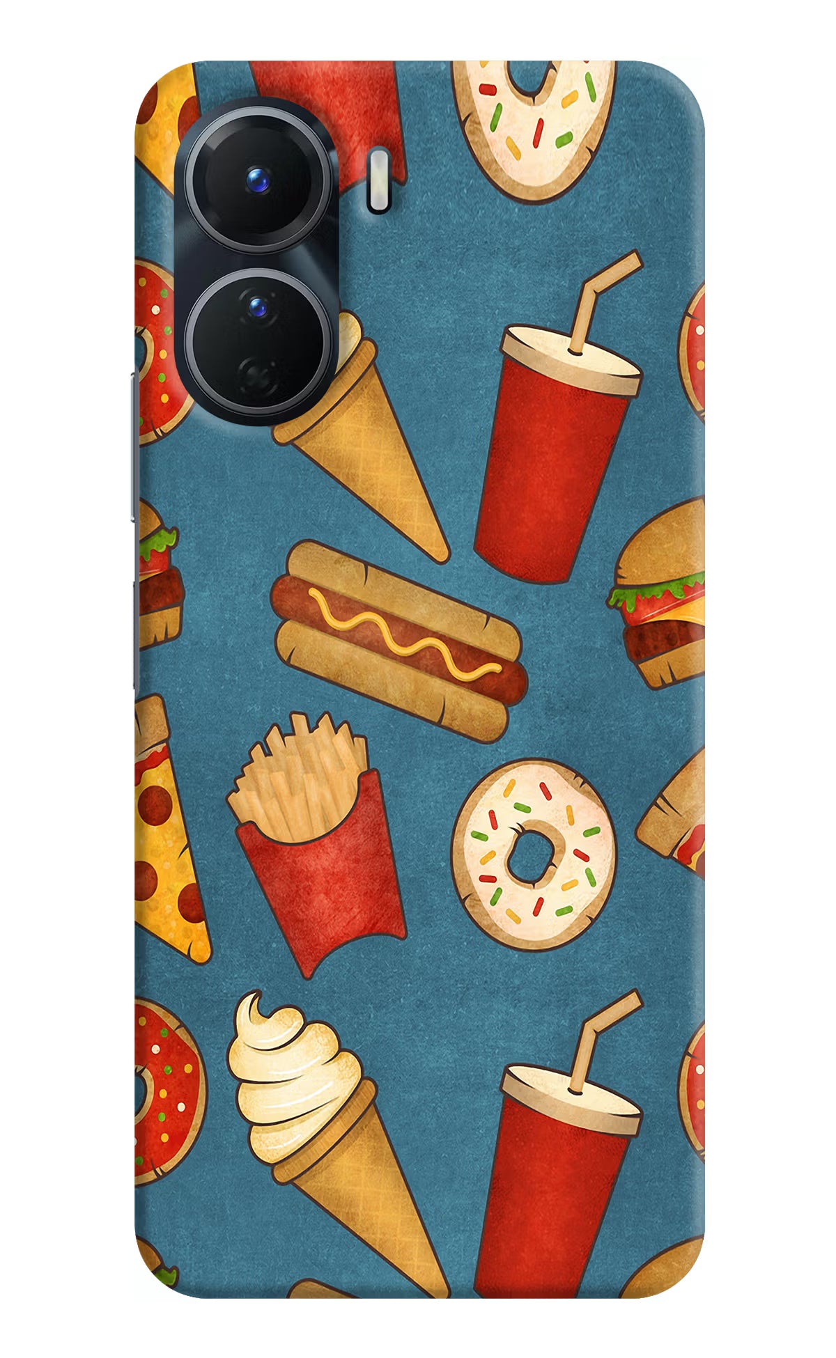 Foodie Vivo Y56 5G Hard Case Back Cover by Casekaro