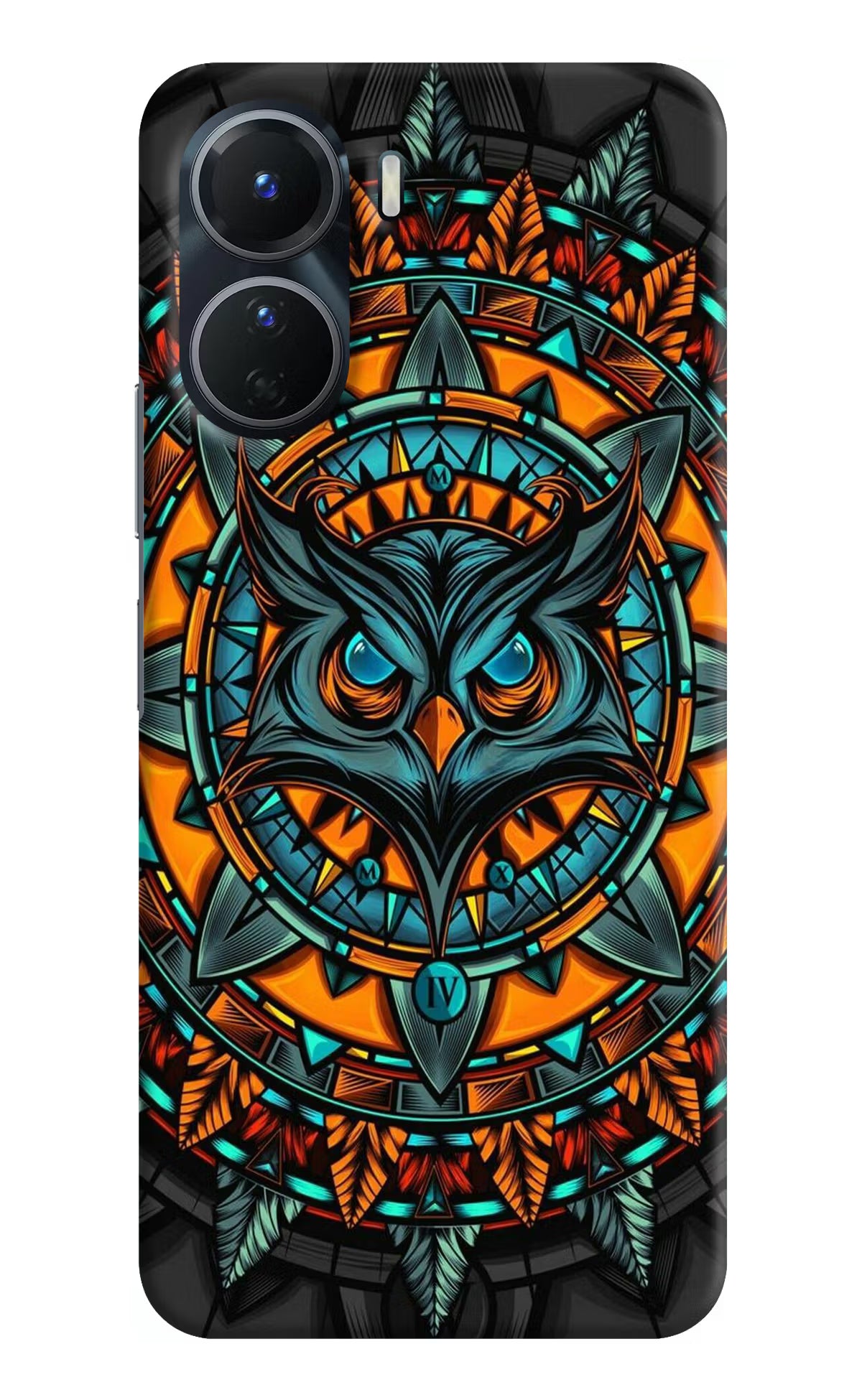 Angry Owl Art Vivo Y56 5G Hard Case Back Cover by Casekaro