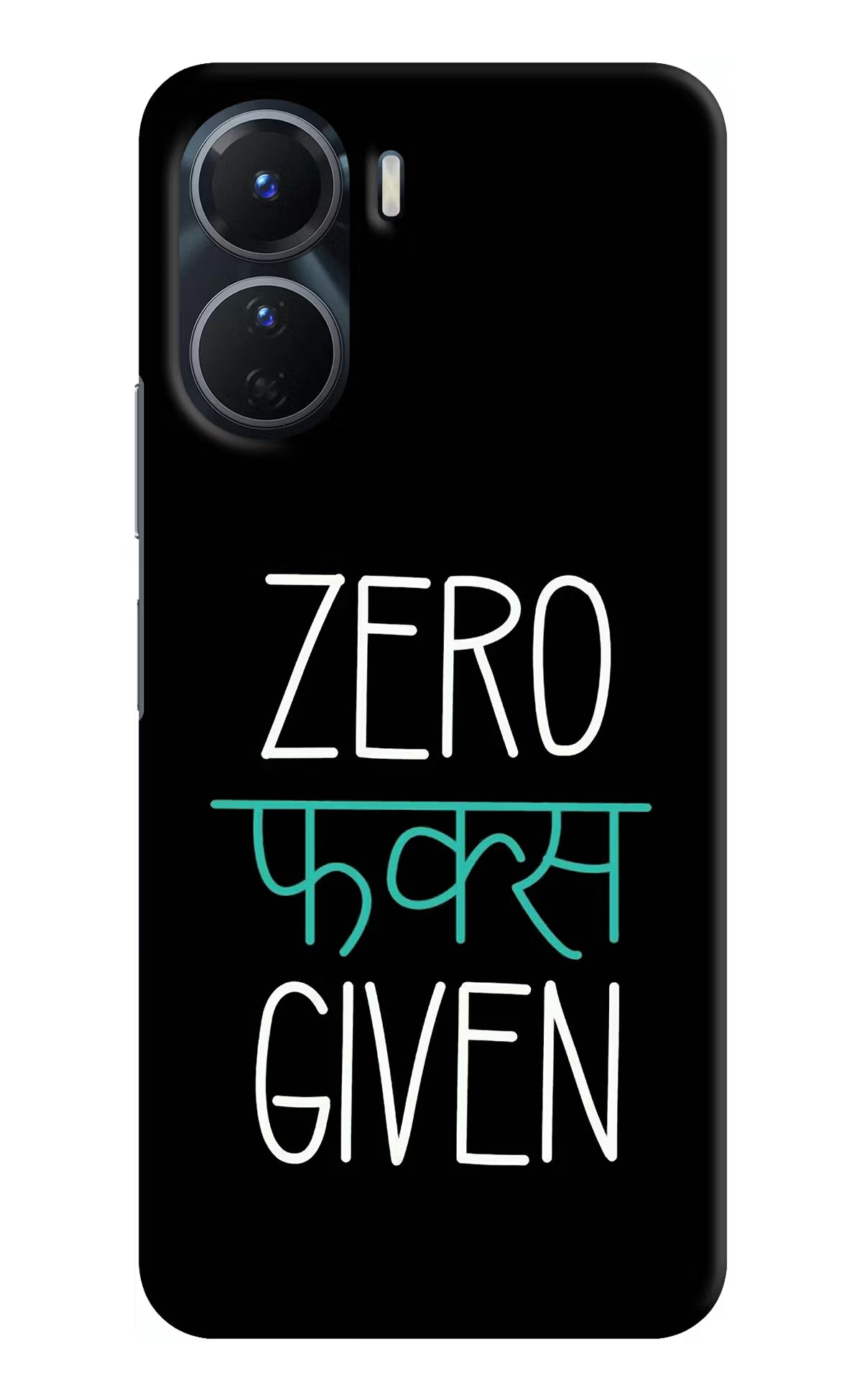 Zero Fucks Given Vivo Y56 5G Hard Case Back Cover by Casekaro