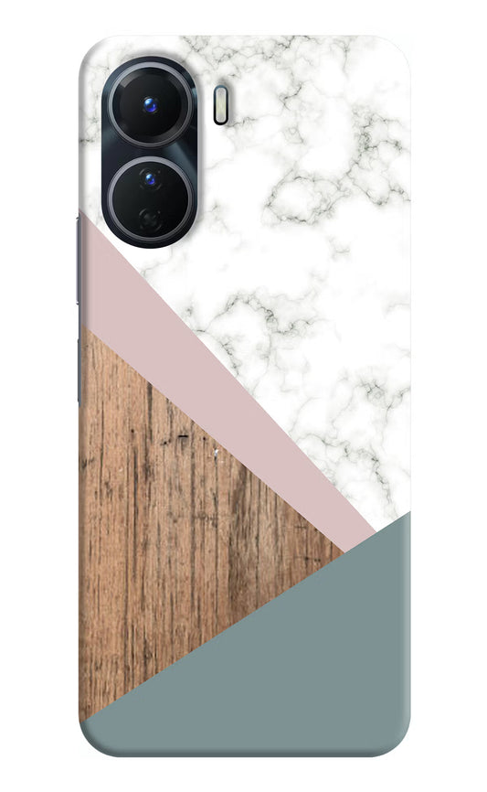 Marble wood Abstract Vivo Y56 5G Hard Case Back Cover by Casekaro