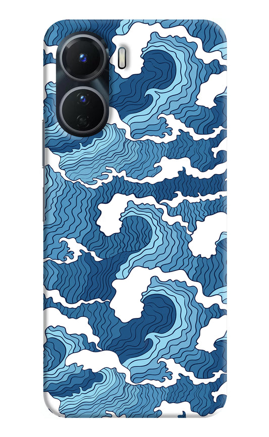 Blue Waves Vivo Y56 5G Hard Case Back Cover by Casekaro