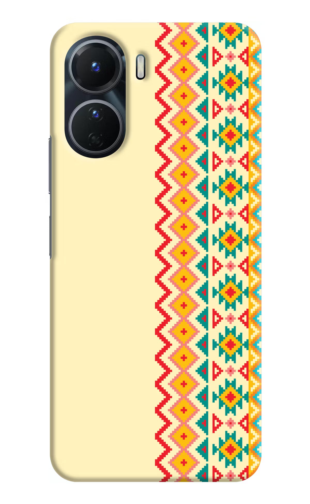 Ethnic Seamless Vivo Y56 5G Hard Case Back Cover by Casekaro
