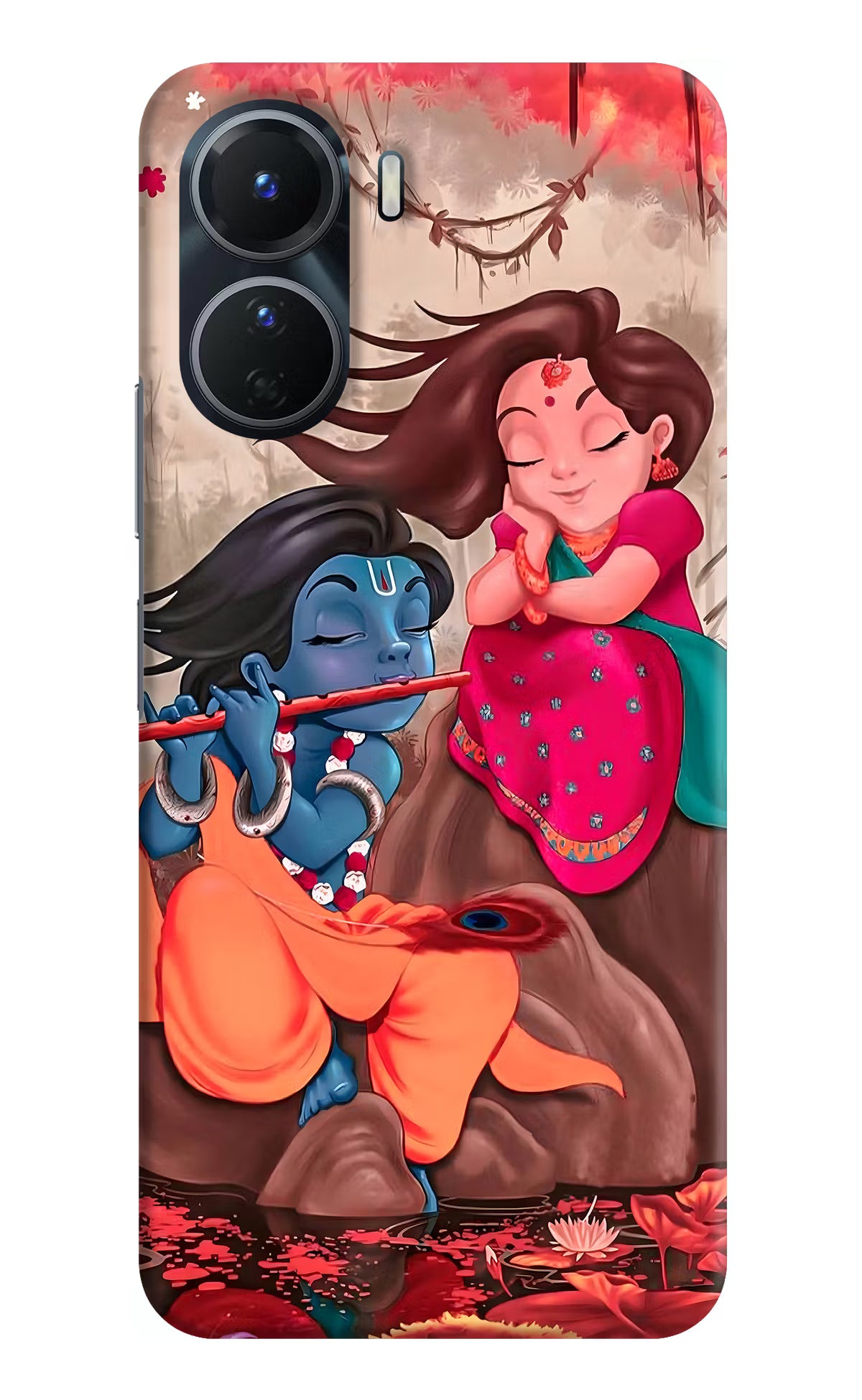 Radhe Krishna Vivo Y56 5G Hard Case Back Cover by Casekaro