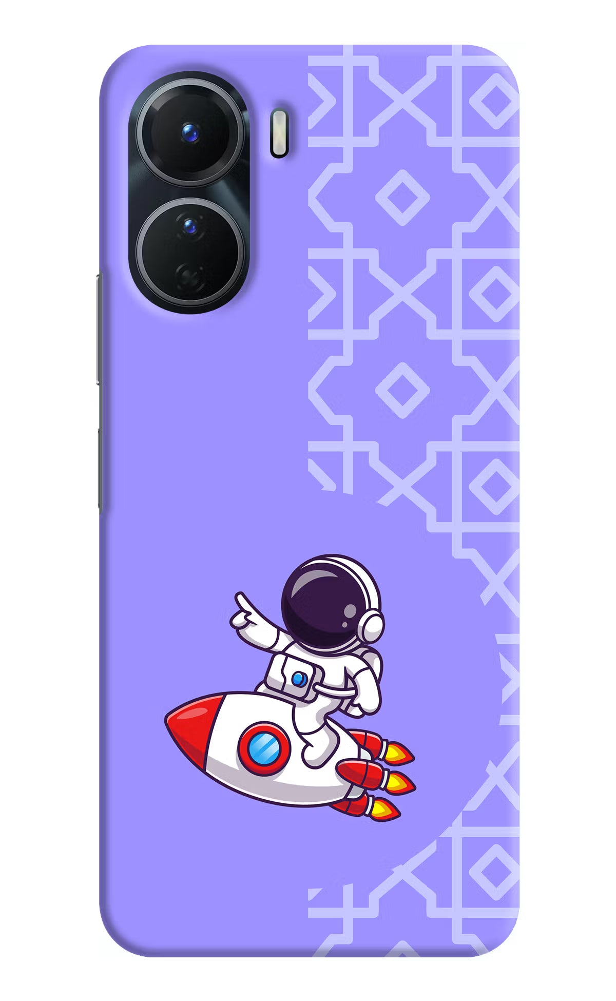 Cute Astronaut Vivo Y56 5G Hard Case Back Cover by Casekaro