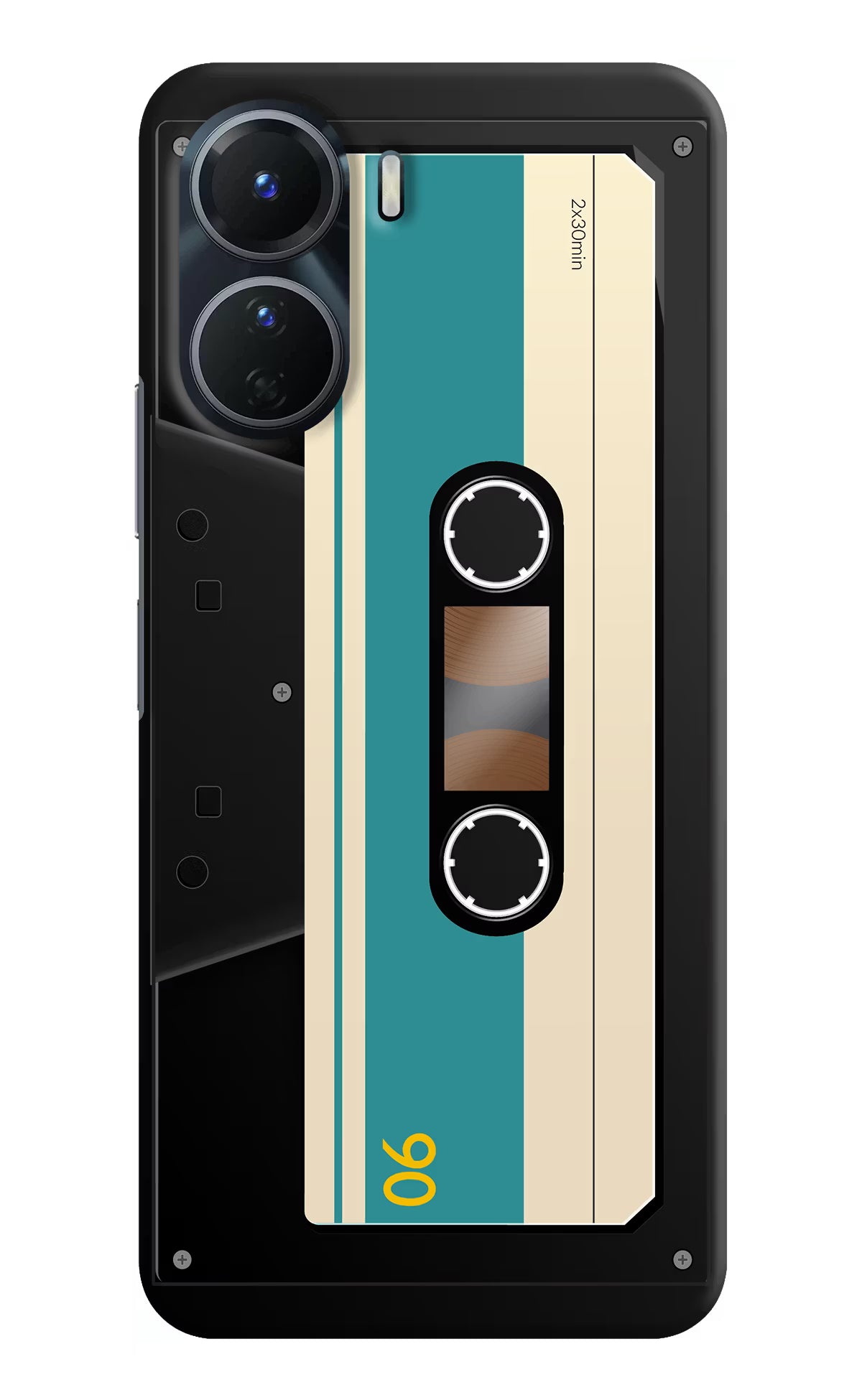 Cassette Vivo Y56 5G Hard Case Back Cover by Casekaro