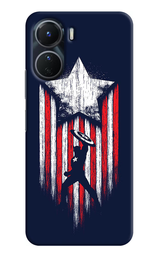 Captain America Marvel Art Vivo Y56 5G Hard Case Back Cover by Casekaro