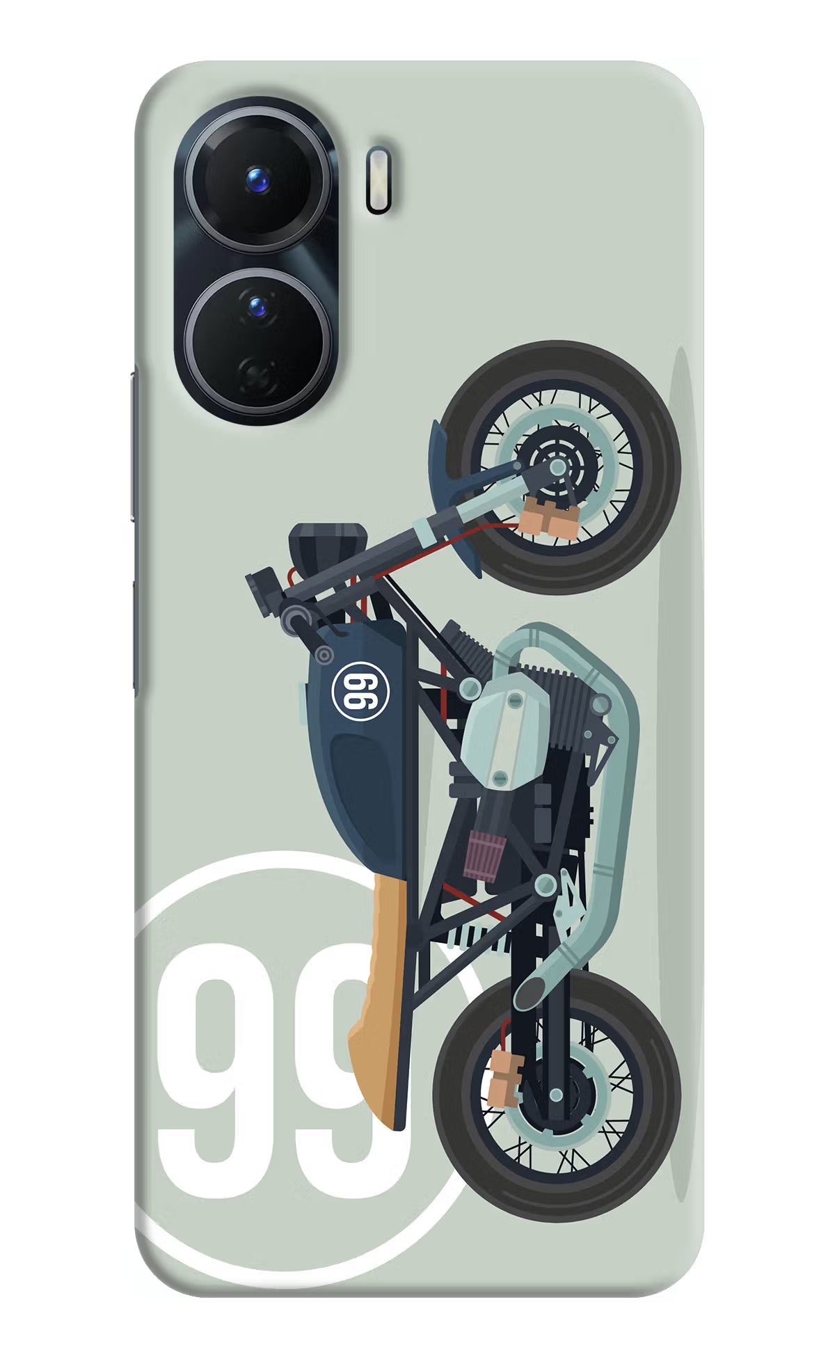 Classic Cafe Racer 99 Vivo Y56 5G Hard Case Back Cover by Casekaro