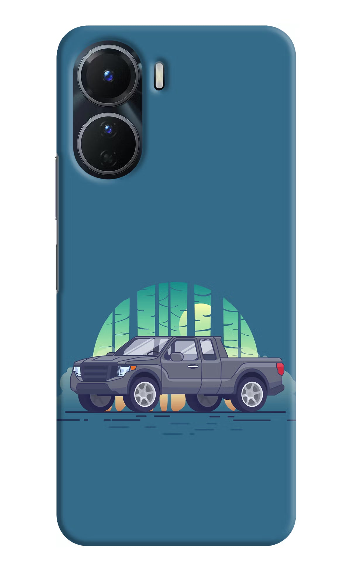 Retro Garage Vibe Vivo Y56 5G Hard Case Back Cover by Casekaro