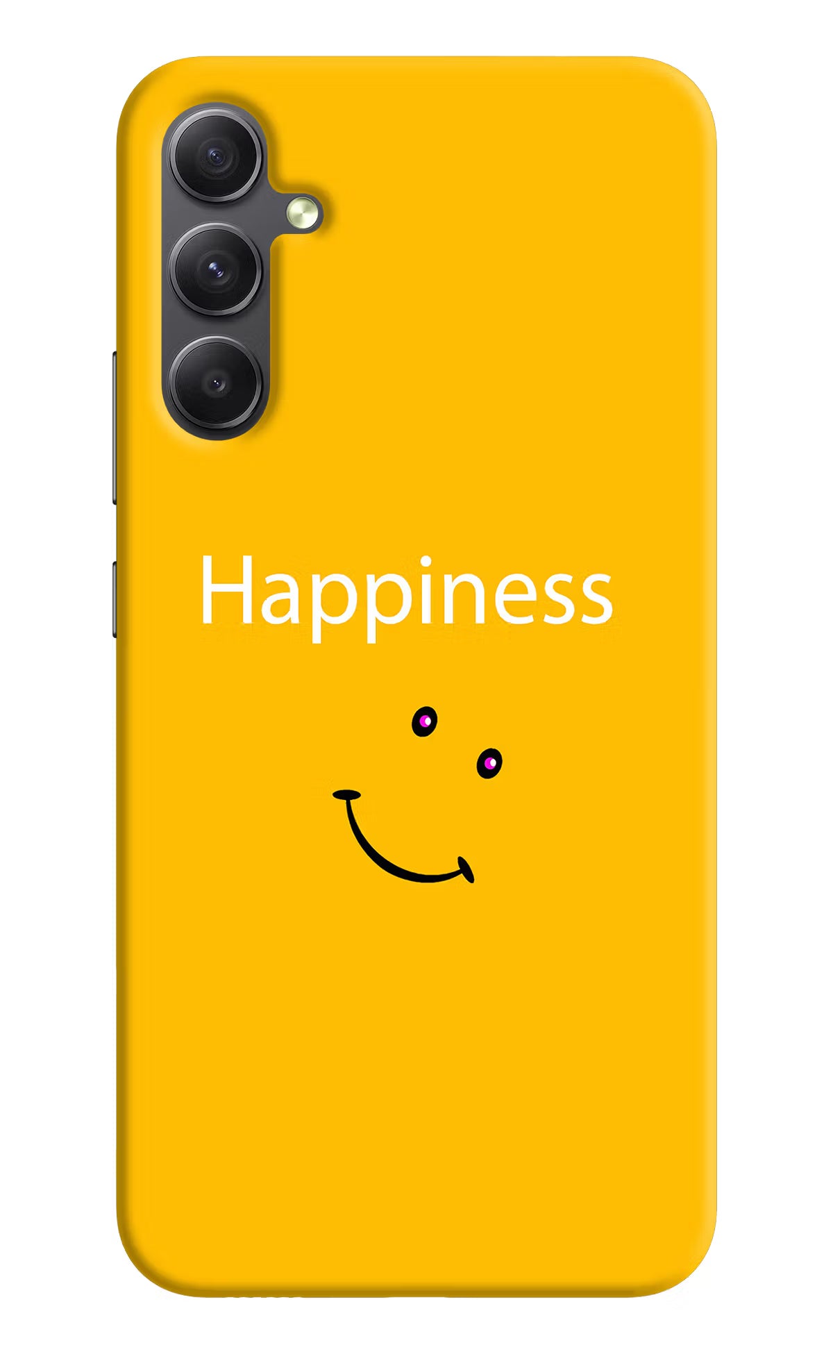 Happiness With Smiley Samsung A34 5G Hard Case Back Cover by Casekaro