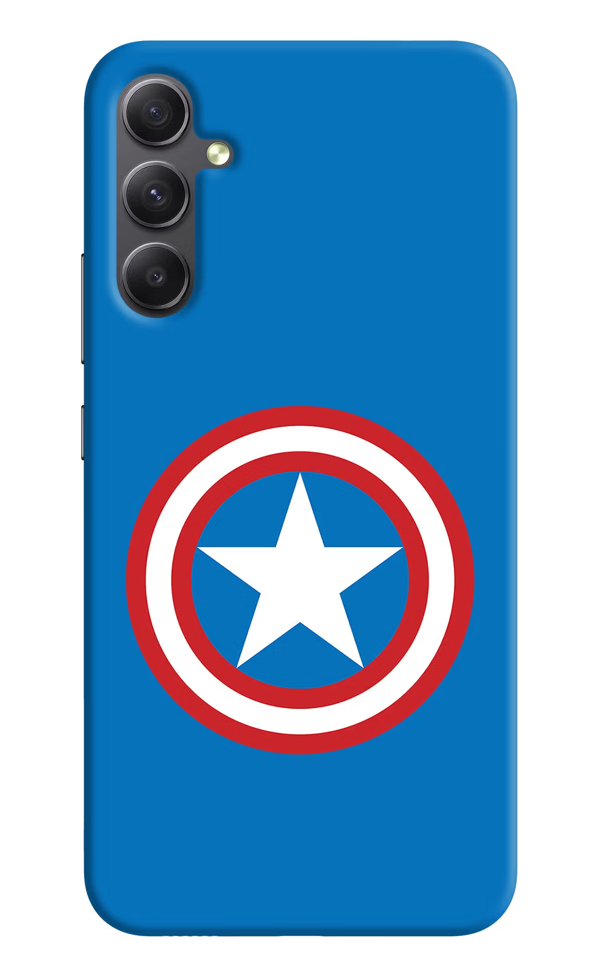 Captain America Logo Samsung A34 5G Hard Case Back Cover by Casekaro