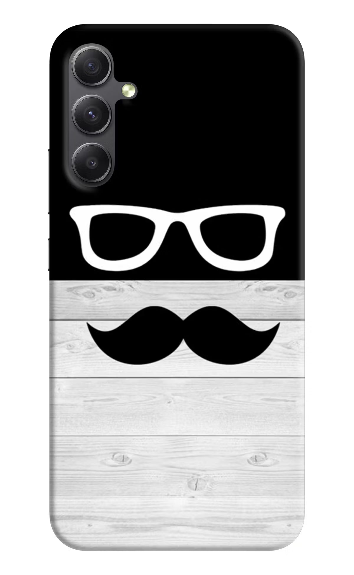 Mustache Samsung A34 5G Hard Case Back Cover by Casekaro