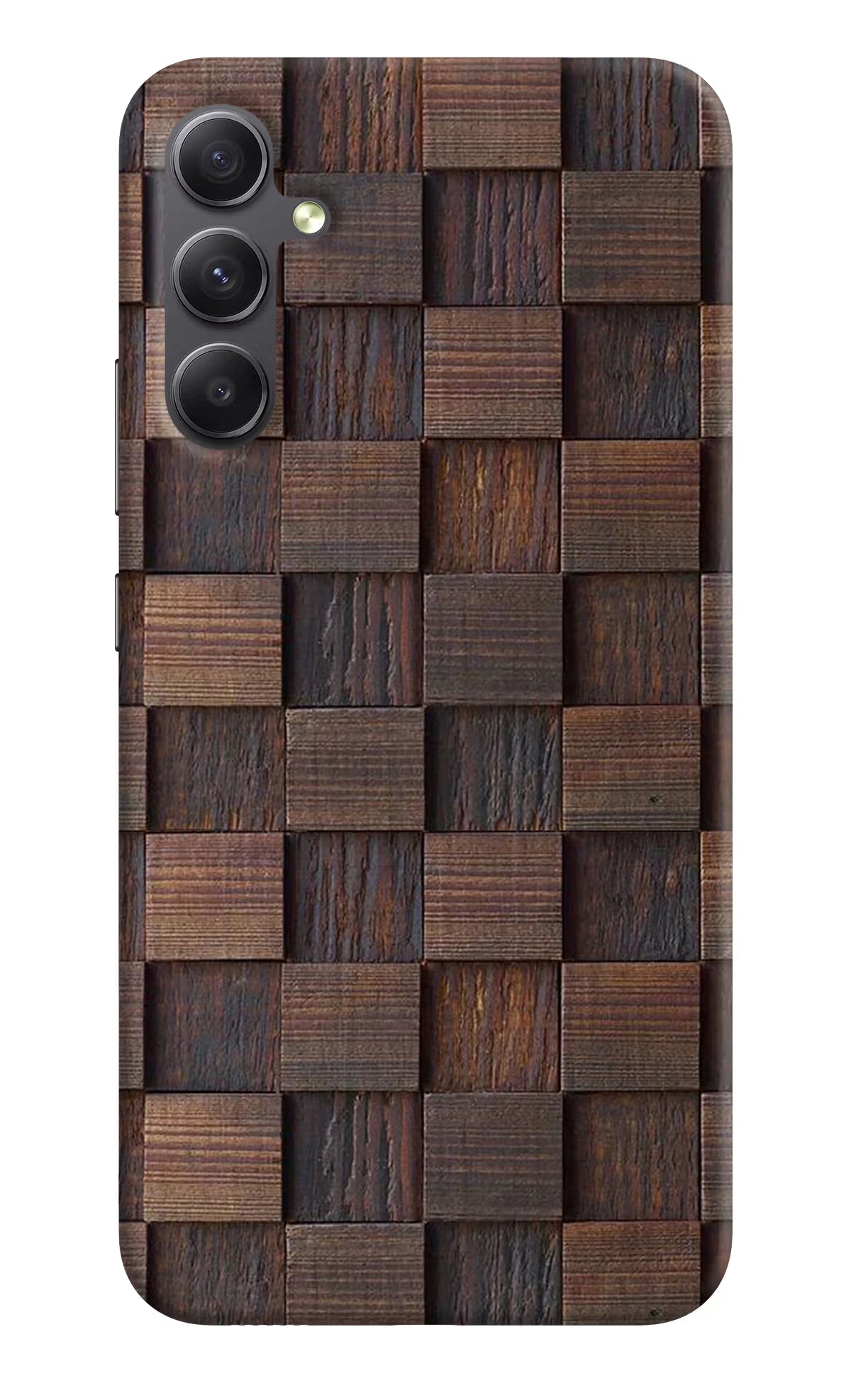 Wooden Cube Design Samsung A34 5G Hard Case Back Cover by Casekaro