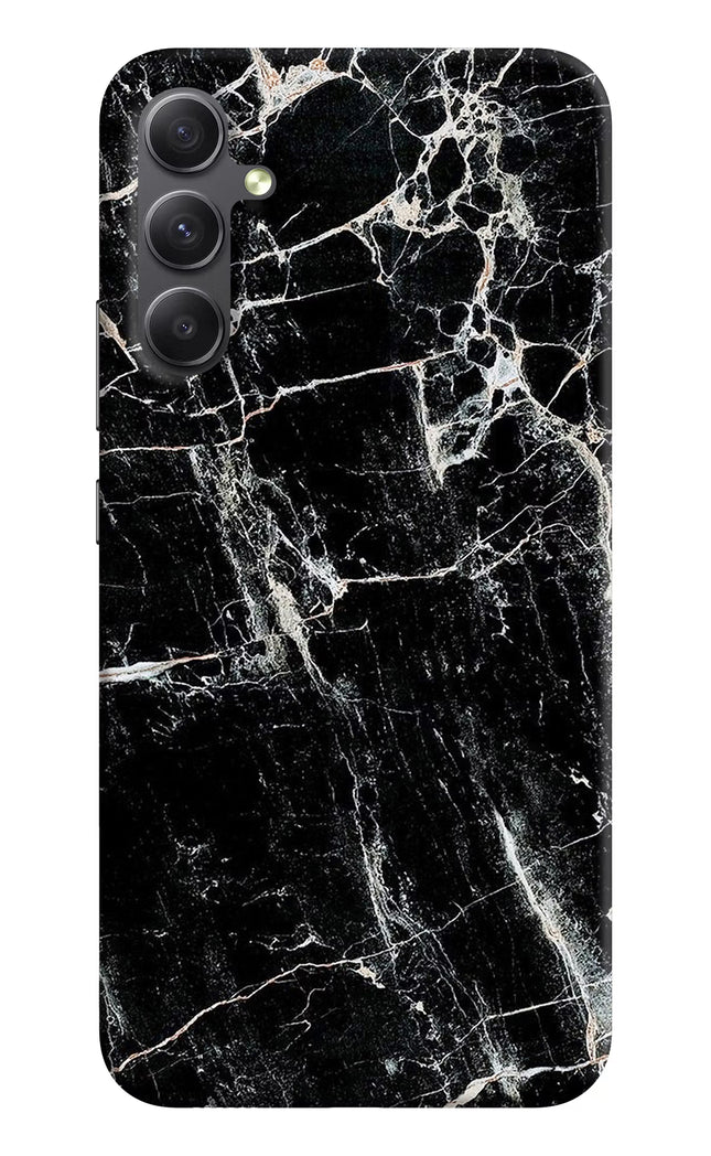 Black Marble Texture Samsung A34 5G Hard Case Back Cover by Casekaro