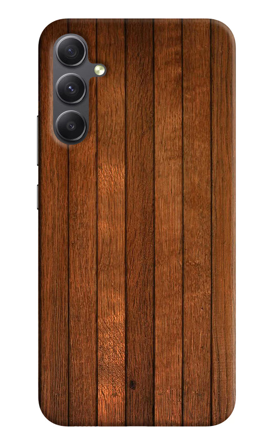 Wooden Artwork Bands Samsung A34 5G Hard Case Back Cover by Casekaro