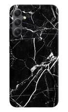 Black Marble Pattern Samsung A34 5G Hard Case Back Cover by Casekaro