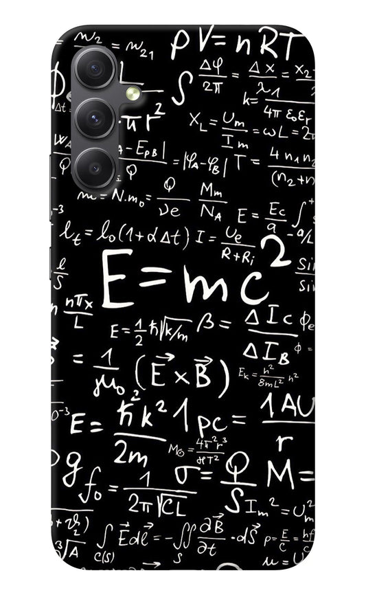 Physics Albert Einstein Formula Samsung A34 5G Back Cover