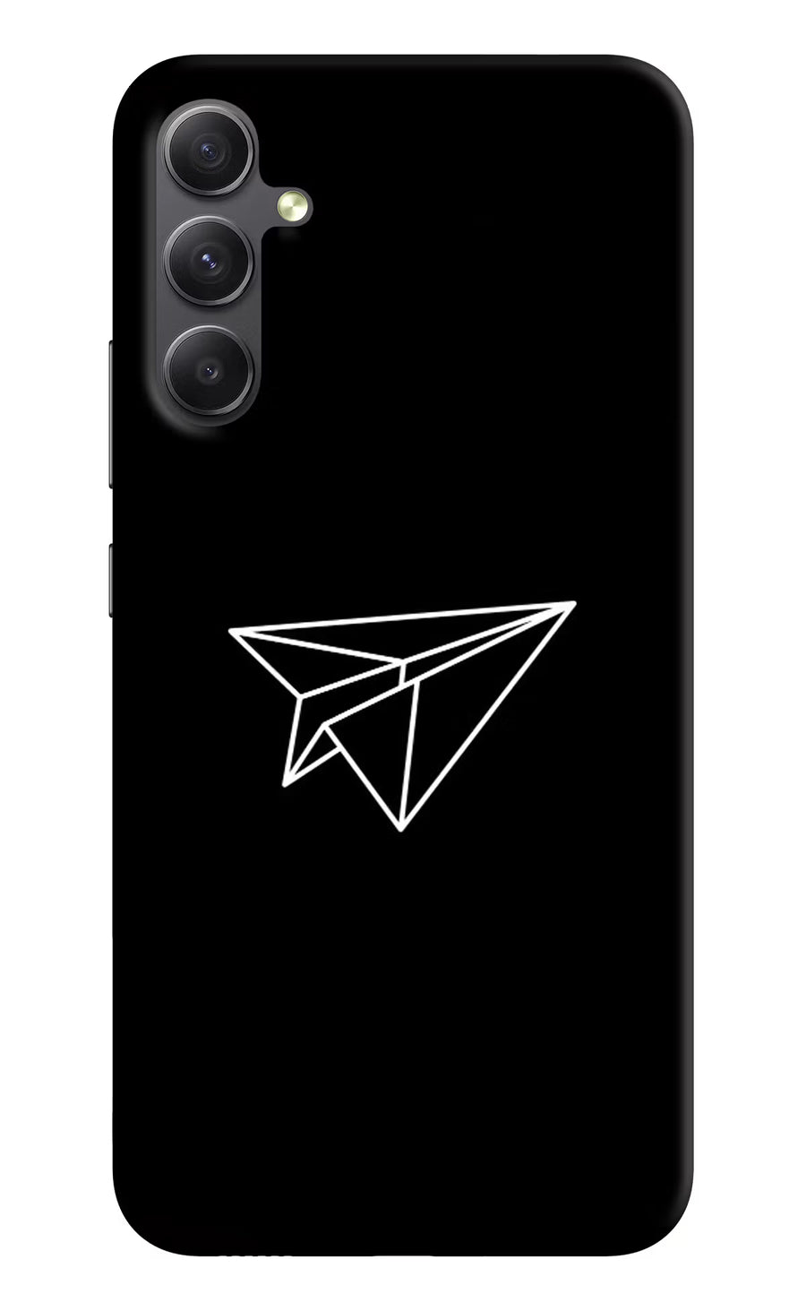 Paper Plane White Samsung A34 5G Back Cover, Hard case