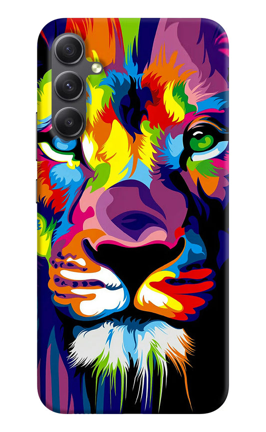 Lion Samsung A34 5G Hard Case Back Cover by Casekaro